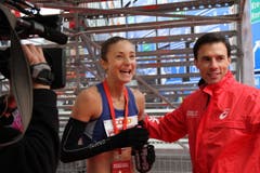 Susanne Rüegger strahlt übers ganze Gesicht. (Bild: Ramona Geiger/ Claude Hagen/LZ)