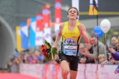 Angereist, um zu geewinnen: Christopher Zablocki, Halbmarathon-Sieger uas Essex/USA. (Bild: Dominik Wunderli/LZ)