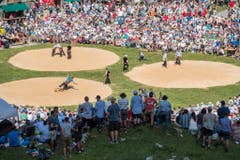 Impressionen vom Schwägalp-Schwinget 2016. (Bild: Keystone)