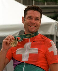 Pascal Richard, Gold im Strassenrennen, Atlanta 1996. (Bild: AP / Lionel Cironneau)