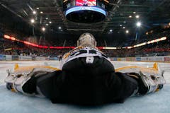 Lugano-Goalie Elvis Merzlikins. (Bild: Keystone/Alexandra Wey)