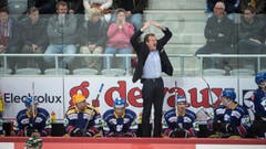 Biels Head Coach Kevin Schläpfer bei einem Triumpf-Moment. (Bild: Keystone / Marcel Bieri)