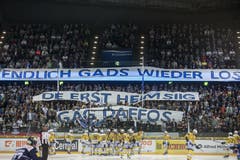 Aus dem Wunsch der Zuger Fans wurde nichts. (Bild: Keystone / Alexandra Wey)