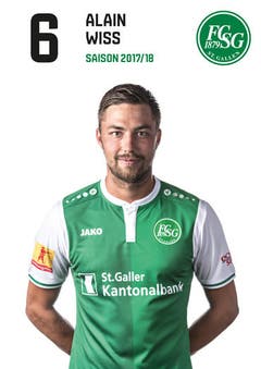 Alain Wiss: Note 5. Der Zentralschweizer ist einer der besten St. Galler. Stark im Kopfball und mit gutem Stellungsspiel. (Bild: pd)
