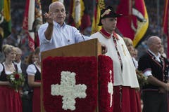 Bundespräsident Ueli Maurer während seiner Festrede. (Bild: Keystone)