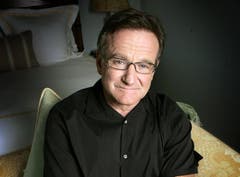 Robin Williams auf Promotiontour für seinen Film «Lizenz zum Heiraten» in Santa Monica, (Bild: Keystone)