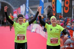 Jubel bei diesen Läuferinnen. (Bild: swiss-image.ch/Photo Andy Mettler)