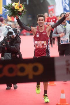 Sieger Marathon Männer: Fabian Anrig. (Bild: Boris Bürgisser (LZ))