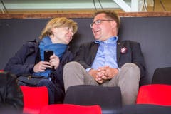 Auch Esther Friedli und Tonni Brunner kamen an den CSIO. (Bild: Urs Bucher)