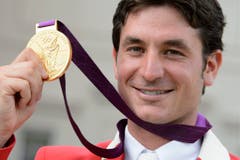 Steve Guerdat, Gold im Springreiten Einzel, 2012 in London. (Bild: Keystone / Laurent Gilliéron)
