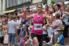 Daniela Matter, Siegerin Hellenbardenlauf. (Bild: Philipp Schmidli)