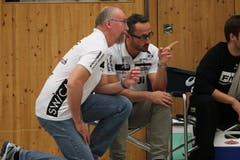 Trainer Torben Winter und Nick Christen. (Bild: Roger Zbinden/Neue LZ)