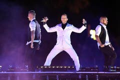 Auch der Schweizer Sänger DJ Bobo hatte seinen Auftritt an der Leichtathletik-EM-Eröffnungsfeier. (Bild: Keystone)
