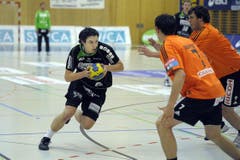 Nicolas Raemy erzielte vier Treffer gegen Kadetten Schaffhausen. (Bild: Pius Amrein/Neue LZ)