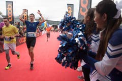 Zieleinlauf beim Verkehrshaus. (Bild: Boris Bürgisser (LZ))
