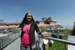 Brianna Rollins auf dem Stanserhorn (Bild: Boris Bürgisser / Neue LZ)