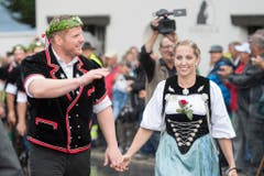 SCHWINGFEST, EIDGENOESSISCHES SCHWING- UND AELPLERFEST ESTAVAYER 2016, ESAF, FETE FEDERALE DE LUTTE ET DES JEUX ALPESTRES, FESTA FEDERALE DEI LOTTATORI E DEGLI ALPIGIANI, EIDGENOESSISCHES 2016 ESTAVAYER . (Bild: Keystone)