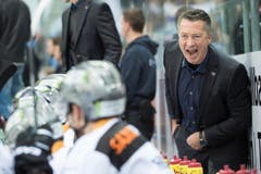 Noch bangt Zugs Head Coach Harold Kreis um den Sieg, der eine Niederlagsserie beenden soll. (Bild: Keystone / Marcel Bieri)