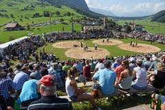 81. Austragung des Allweg-Schwinget bei schönem Wetter und herrlicher Kulisse. (Bild: Robert Hess (Neue OZ))