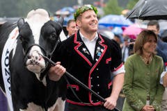 SCHWINGFEST, EIDGENOESSISCHES SCHWING- UND AELPLERFEST ESTAVAYER 2016, ESAF, FETE FEDERALE DE LUTTE ET DES JEUX ALPESTRES, FESTA FEDERALE DEI LOTTATORI E DEGLI ALPIGIANI, EIDGENOESSISCHES 2016 ESTAVAYER . (Bild: Keystone)