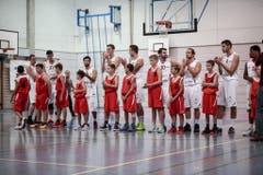 Die Spieler von Swiss Central vor dem Match. (Bild: Urs Güttinger)
