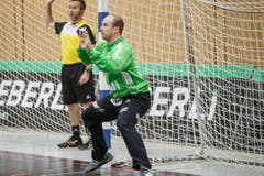 Goalie Paul Bar (Nr. 12) (Bild: Manuela Jans- Koch (Neue LZ))