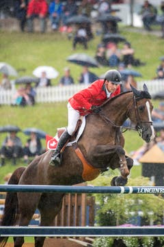 Romain Duguet springt mit Quorida de Treho. (Bild: Urs Bucher)