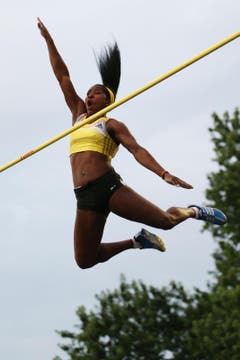 Yarisley Silva Rodriguez siegt im Stabhochsprung mit 4,81 Meter. (Bild: Philipp Schmidli / Neue LZ)