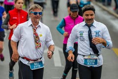 Vom Büro direkt auf die Laufstrecke. (Bild: Philipp Schmidli)
