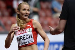 Lisa Urech freut sich über ihre Topzeit. (Bild: Keystone)