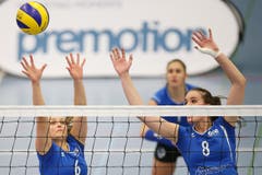 Luzerns Lauren Bertolacci (links) und Gabi Schottroff. (Bild: Philipp Schmidli)
