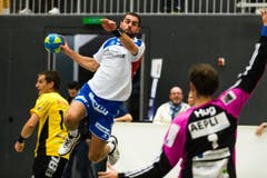 Steigt höher als die Abwehr von Gossau: Vukasin Stojanovic (Bild: photo:roger gruetter)