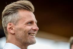 Das Strahlen des "komplett grün-weissen" Sportchefs, Alain Sutter, ist fast ansteckend. (Bild: Freshfocus)