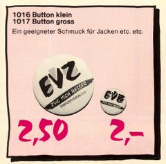 Mit dem grösseren Button kam man verhältnismässig weit günstiger.