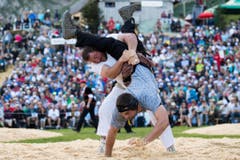 Impressionen vom Schwägalp-Schwinget 2016. (Bild: Keystone)