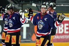 Nolan Diem (rechts) und Dominic Lammer. (Bild: Philipp Schmidli)