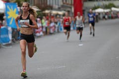 Siegerin Hellebardino Frauen, Amy Leibundgut. (Bild: Philipp Schmidli)