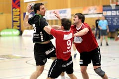 Boris Stankovic erzielte ein Tor gegen Pfadi Winterthur. (Bild: Roger Zbinden/Neue LZ)