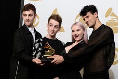 Clean Bandit mit dem Award Best Dance Recording. (Bild: Keystone)