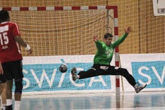 HC Kriens-Luzer Torhüter Roman Schelbert. (Bild: Roger Zbinden/Neue LZ)