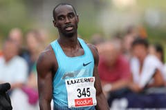 Ndure Jaysuma Saidy, Sieger Männer 100m A-Lauf. (Bild: Philipp Schmidli / Neue LZ)