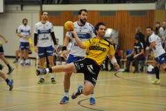 Altdorfs Kreisläufer Yannick Drollinger hatte Mühe sich durchzusetzen. (Bild: Urs Hanhart / UZ)