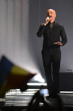 Rumänien: Voltaj mit seinem Song 'De La Capat/ All Over Again'. (Bild: Kerstin Joensson)
