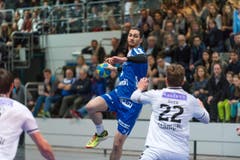 Setzt zum Wurf an: der Krienser Luca Spengler. (Bild: Roger Grütter)