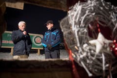Weltrekord Adventskranz in Mosnang. © Urs Bucher/TAGBLATT (Bild: Urs Bucher)