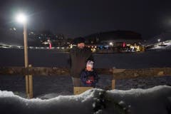 Weltrekord Adventskranz in Mosnang. © Urs Bucher/TAGBLATT (Bild: Urs Bucher)