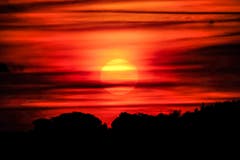 Roter Himmel in Herisau. (Bild: Luciano Pau)