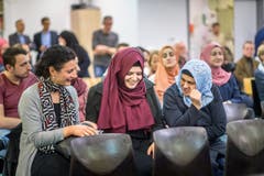 Muslime im Alltag - Rundgang durch die Moschee in Oberuzwil mit RR Fässler (Bild: Michel Canonica)