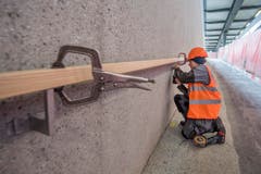 Rathausunterführung, nach einjähriger Bauzeit im Rohbau, vor Wiedereröffnung (Bild: Urs Bucher)