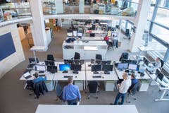 Impressionen des neuen Newsrooms an der Fürstenlandstrasse © Urs Bucher/TAGBLATT (Bild: Urs Bucher)